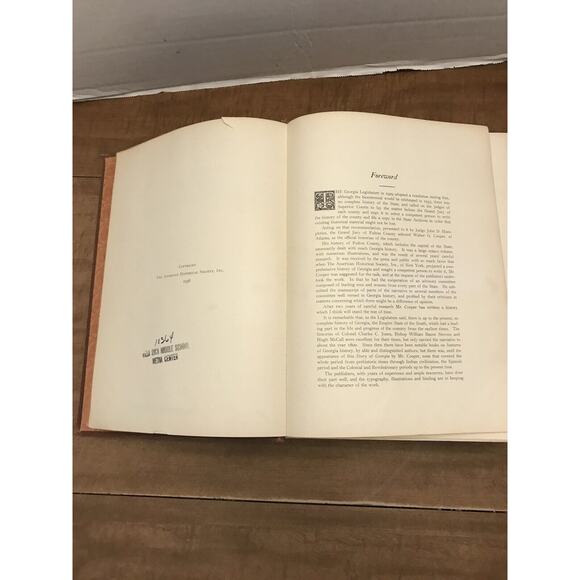 The Stories Of Georgia By Walter C Cooper Volume 1 1938 Ex Library - Picture 5 of 9